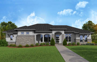 Contemporary House Plan #9300-00111 Elevation Photo