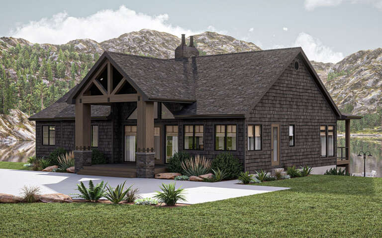 Cottage Plan: 2,136 Square Feet, 2-3 Bedrooms, 2.5 Bathrooms - 963-00991