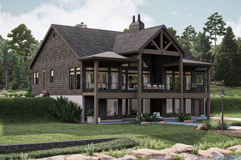 Cottage Plan: 2,136 Square Feet, 2-3 Bedrooms, 2.5 Bathrooms - 963-00991