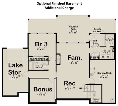 Basement for House Plan #963-00991