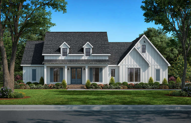 Modern Farmhouse Plan: 2,546 Square Feet, 4 Bedrooms, 2.5 Bathrooms ...