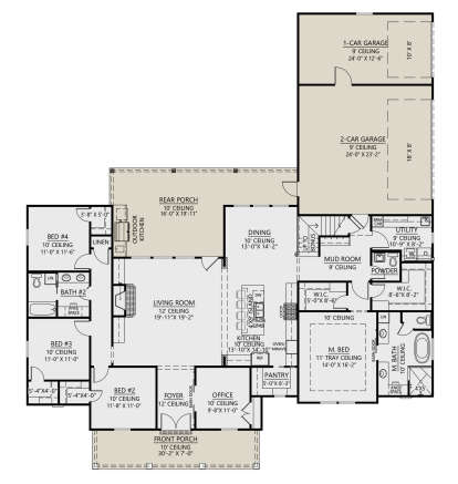 Main Floor  for House Plan #4534-00125