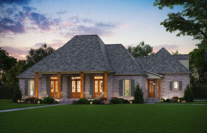 French Country Plan: 2,740 Square Feet, 4 Bedrooms, 2.5 Bathrooms ...