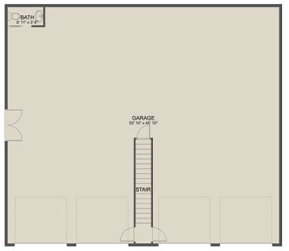 Garage Floor for House Plan #2802-00300