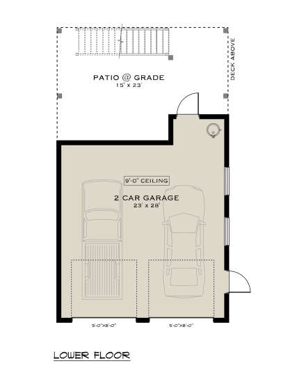 Garage Floor for House Plan #5984-00001