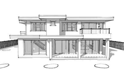 Modern House Plan #5984-00003 Elevation Photo