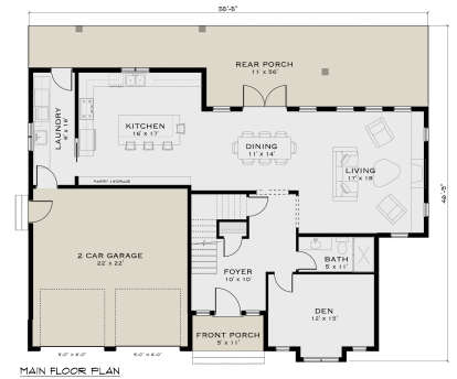 Main Floor  for House Plan #5984-00004