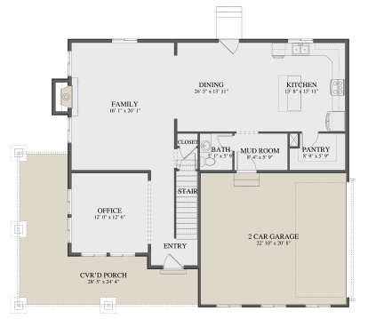 Main Floor  for House Plan #2802-00301