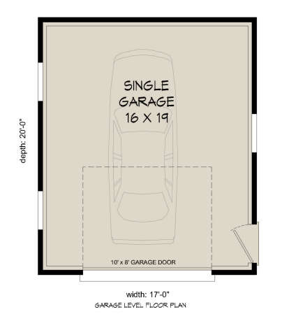 Garage Floor for House Plan #940-01069
