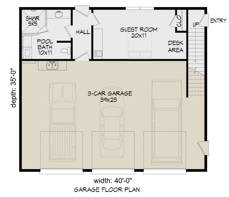House Plan House Plan #31276 Drawing 1
