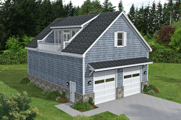House Plan House Plan #31308 Angled Front Elevation
