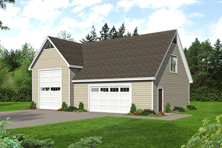 House Plan House Plan #31324 Angled Front Elevation