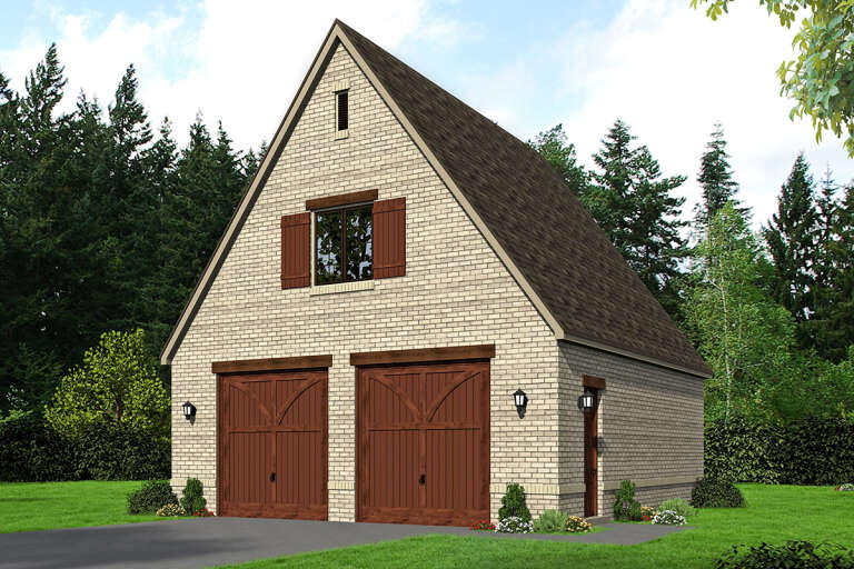 House Plan House Plan #31330 Angled Front Elevation