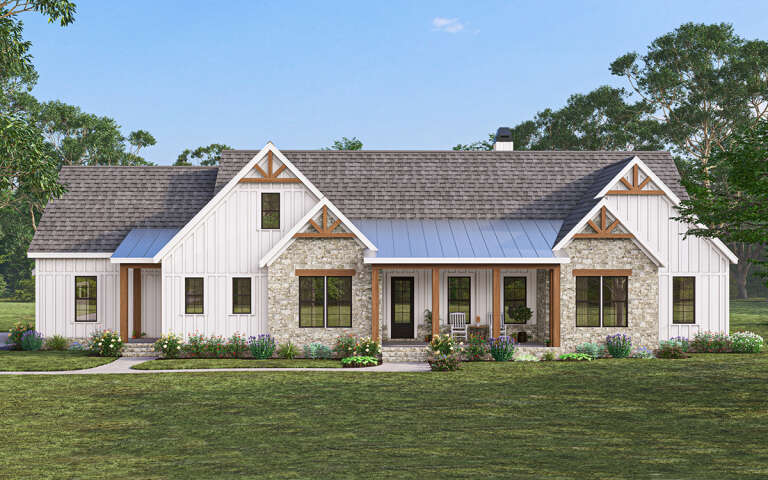 Modern Farmhouse Plan: 2,149 Square Feet, 3-4 Bedrooms, 2.5 Bathrooms ...