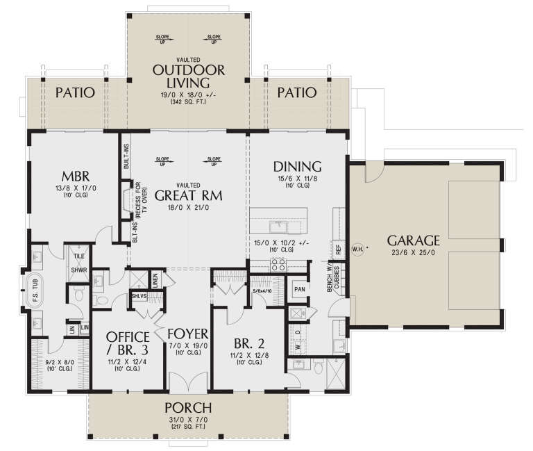 House Plan House Plan #31342 Drawing 1
