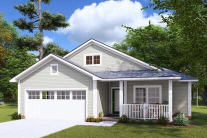 Cottage Plan: 1,521 Square Feet, 3 Bedrooms, 2 Bathrooms - 4848-00418