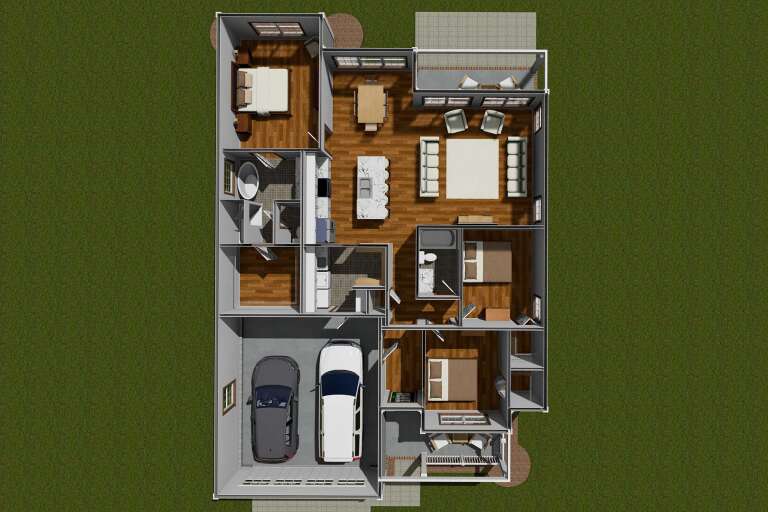 House Plan House Plan #31365 Drawing 2