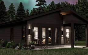 Contemporary Plan: 858 Square Feet, 1 Bedroom, 1 Bathroom - 963-01006