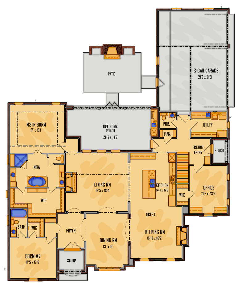 House Plan House Plan #31382 Drawing 1