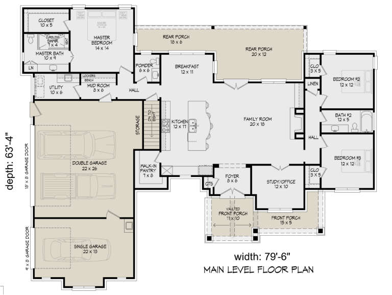 House Plan House Plan #31391 Drawing 1