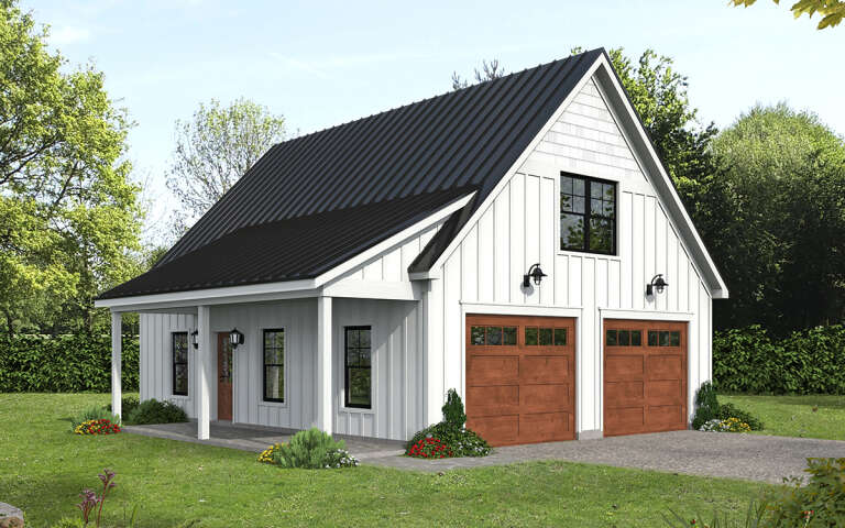 House Plan House Plan #31393 Angled Front Elevation