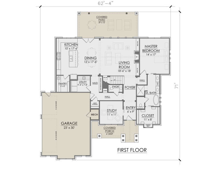 House Plan House Plan #31408 Drawing 1