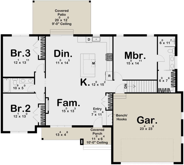 House Plan House Plan #31451 Drawing 1