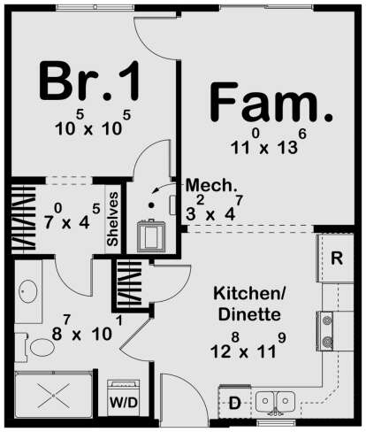 Main Floor  for House Plan #963-01015