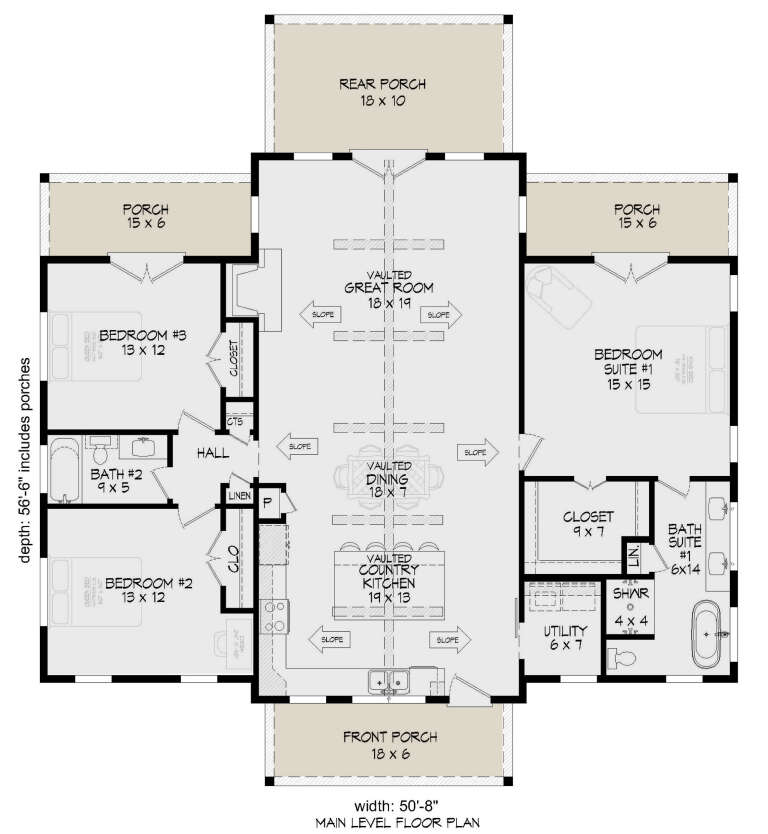 House Plan House Plan #31457 Drawing 1