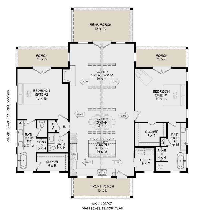 House Plan House Plan #31458 Drawing 1