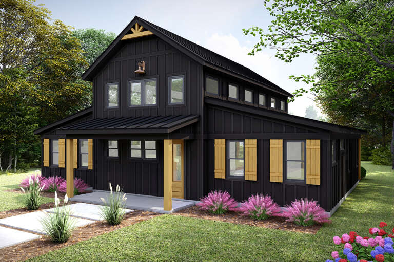 House Plan House Plan #31459 Angled Front Elevation