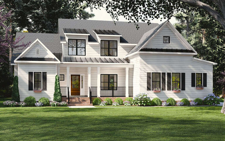 House Plan House Plan #31476 Angled Front Elevation
