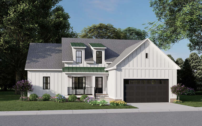 House Plan House Plan #31478 Angled Front Elevation