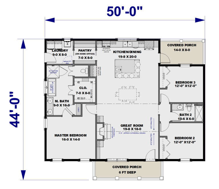 Modern Farmhouse Plan: 1,788 Square Feet, 3 Bedrooms, 2 Bathrooms ...