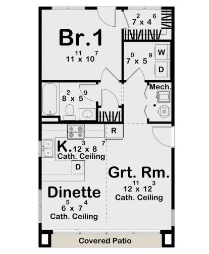 Main Floor  for House Plan #963-01020