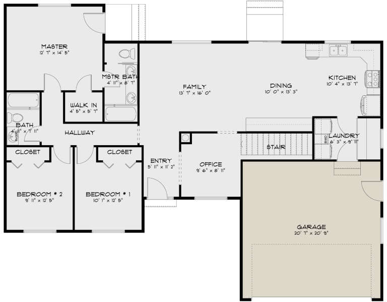 House Plan House Plan #31522 Drawing 1