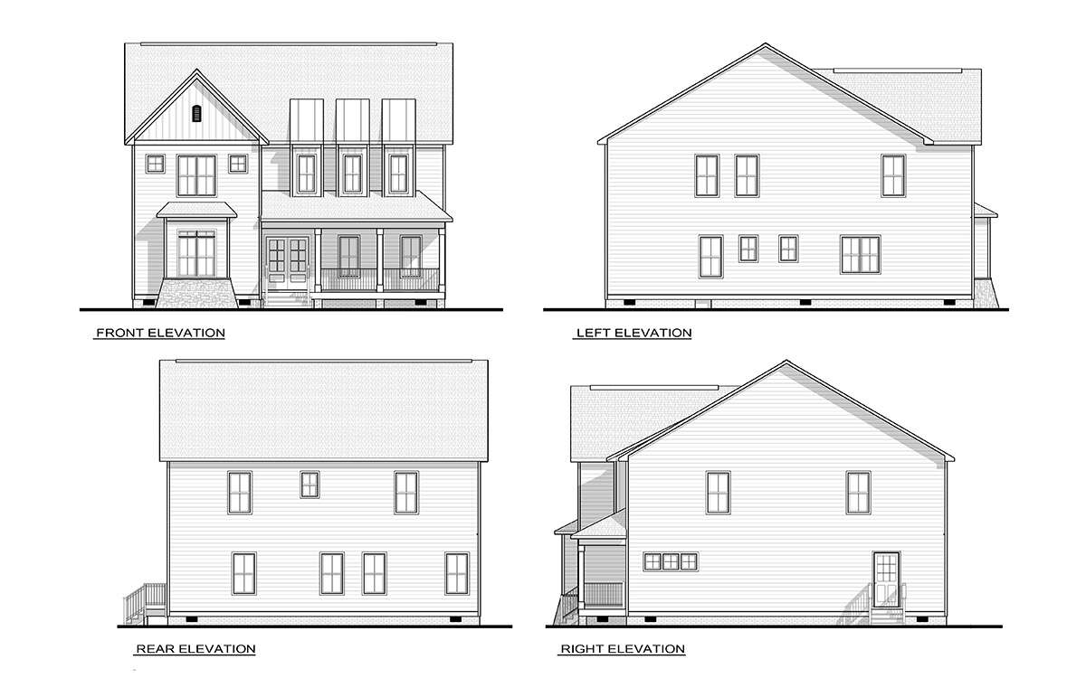 Traditional Plan: 3,346 Square Feet, 5 Bedrooms, 3.5 Bathrooms - 6261-00059