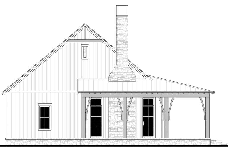 Barn Plan: 2,400 Square Feet, 4 Bedrooms, 3.5 Bathrooms - 041-00363