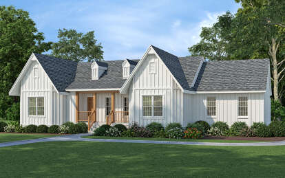 Modern Farmhouse Plan: 2,278 Square Feet, 3 Bedrooms, 3.5 Bathrooms ...