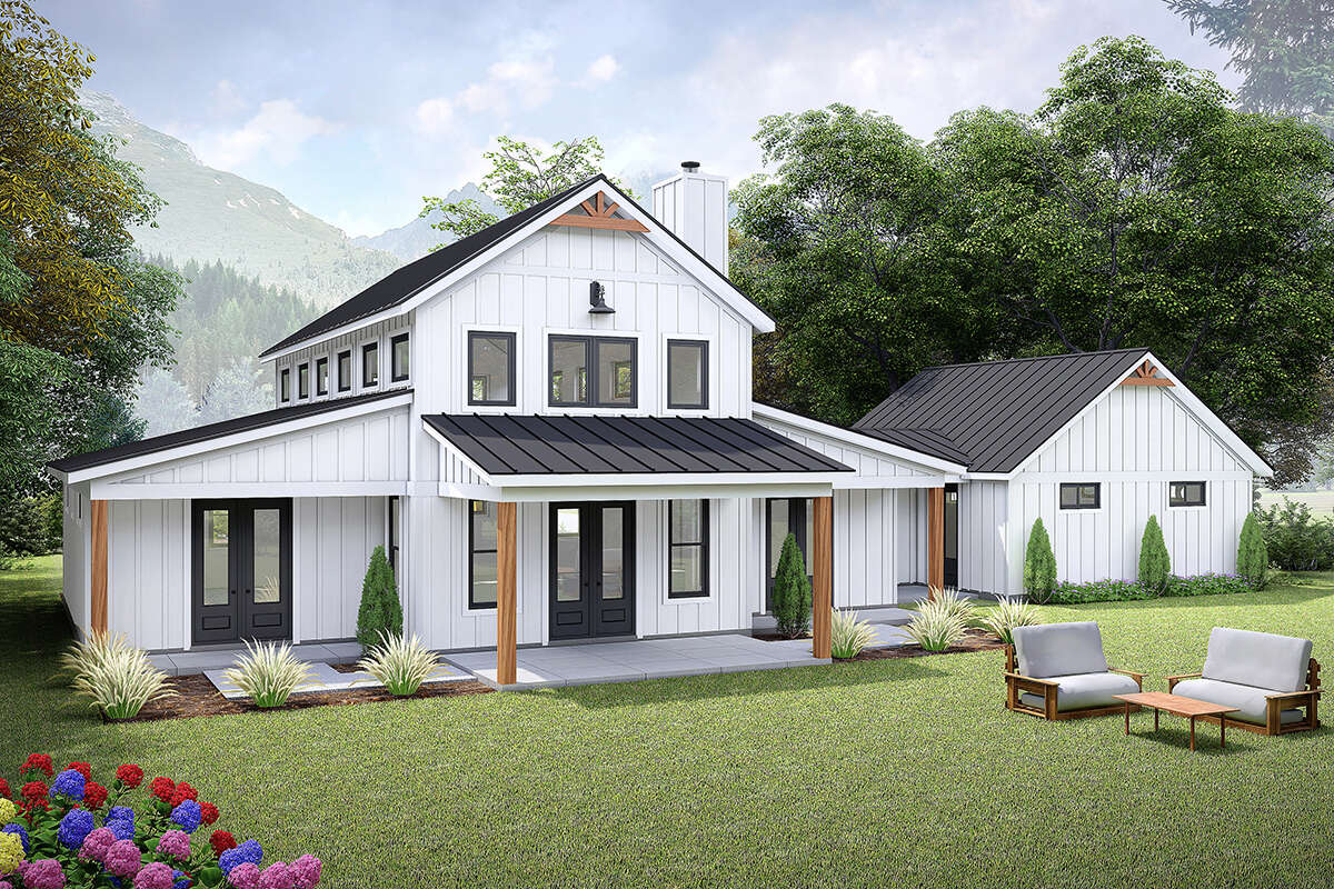 Barn Plan: 1,952 Square Feet, 3 Bedrooms, 2 Bathrooms - 940-01160