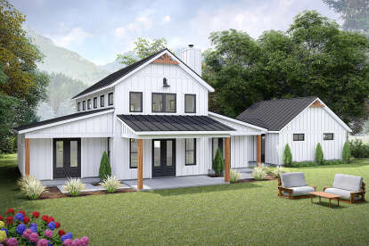 Barn Plan: 1,952 Square Feet, 3 Bedrooms, 2 Bathrooms - 940-01160