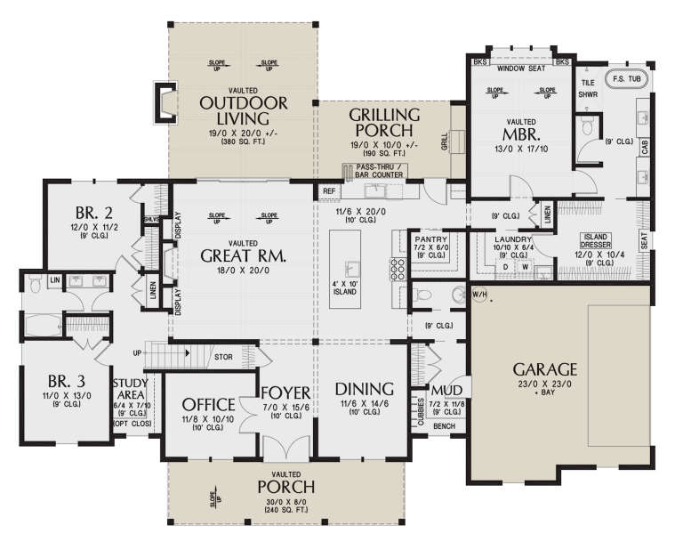 Modern Farmhouse Plan: 2,671 Square Feet, 3-4 Bedrooms, 2.5 Bathrooms ...