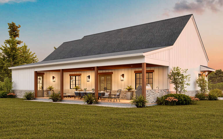 Modern Farmhouse Plan: 498 Square Feet, 1 Bedroom, 1 Bathroom - 699-00396