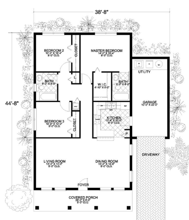 House Plan House Plan #3198 Drawing 1