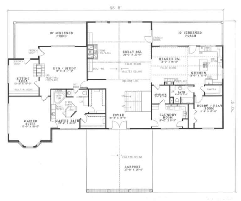 House Plan House Plan #3419 Drawing 2
