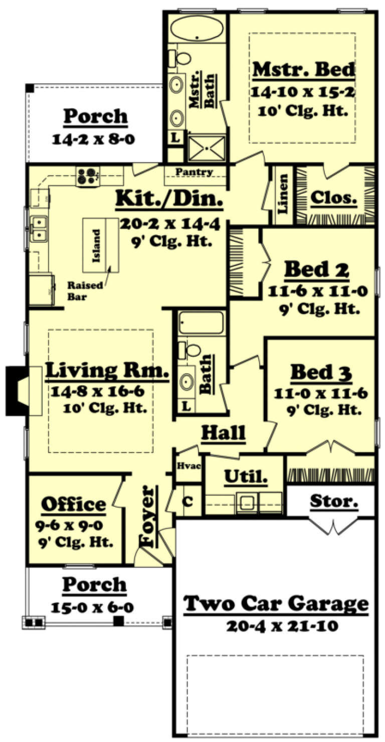 House Plan House Plan #3423 Drawing 1