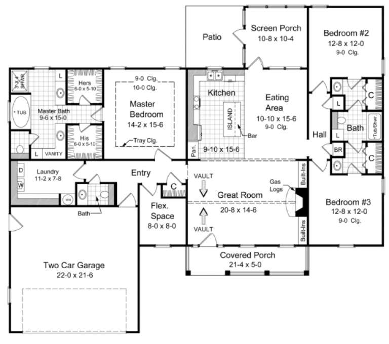 House Plan House Plan #3708 Drawing 1