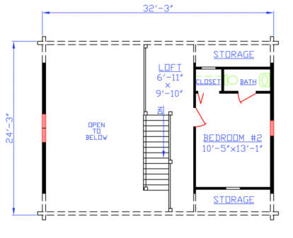 Floorplan 2 for House Plan #154-00006