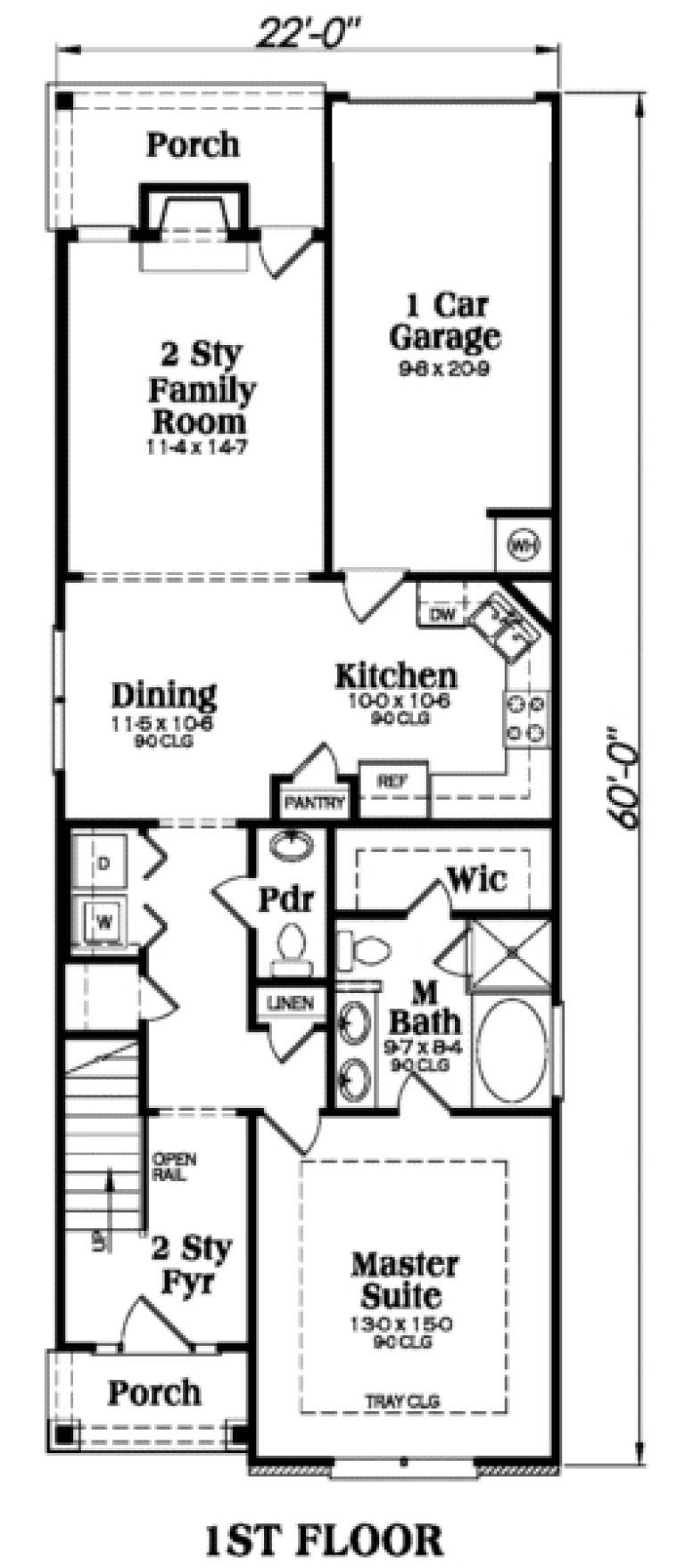House Plan House Plan #40 Drawing 1