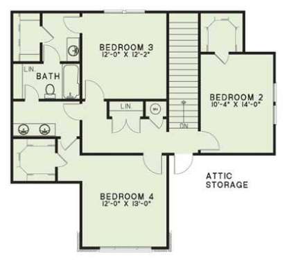 Floorplan 2 for House Plan #110-00243